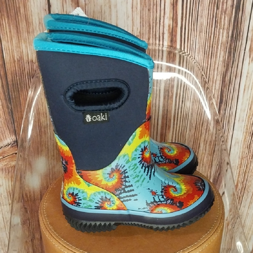Oaki Tie Dye Neoprene Rain/Snow Boots